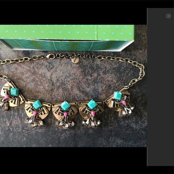 NEW Stella & Dot Devina Art Deco Necklace - Picture 4 of 7